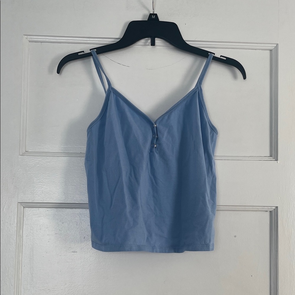 Blue Spaghetti Strap Top